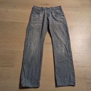 Levi's Men's 514 Straight Jeans in Gray 100% Cotton Size 32